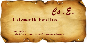 Csizmarik Evelina névjegykártya